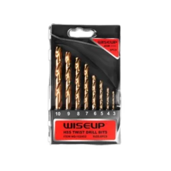 WISEUP - DRILL BIT SET HSS 8 PCS (3-10 MM) - 102402
