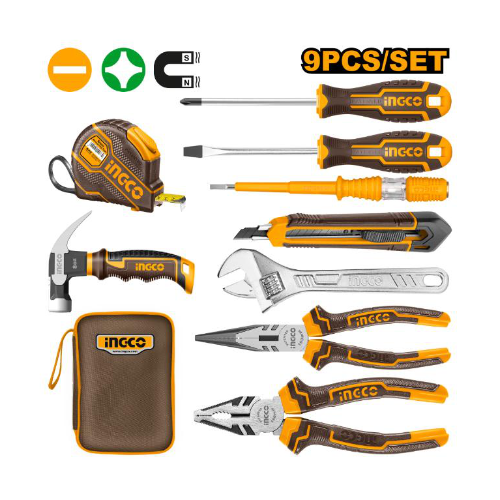Ingco - 9 Pcs hand tools set - HKTH20809