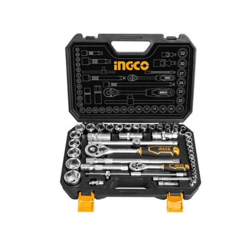 Ingco - 44Pcs 1/4 +1/2 socket set - HKTS42441