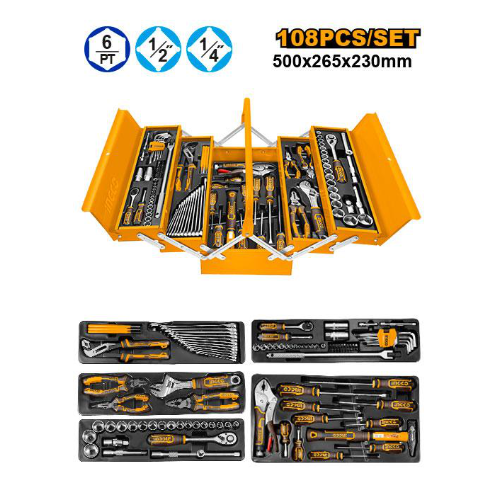 Ingco - 108 Pcs tool chest set - HTCS151081