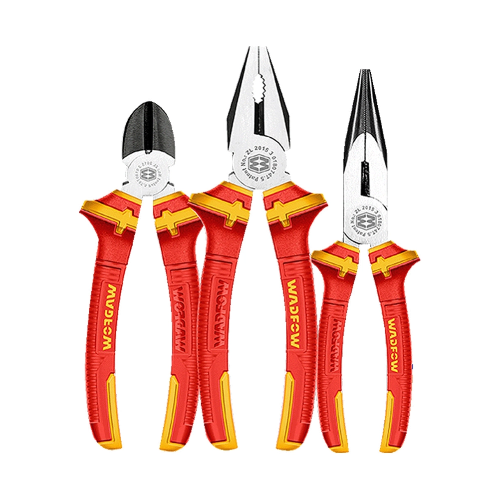 Wadfow - 3 Pcs insulated pliers set - WPS0633