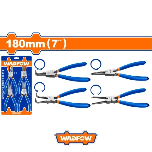 Wadfow - 4 Pcs circlip pliers set - WPS2604