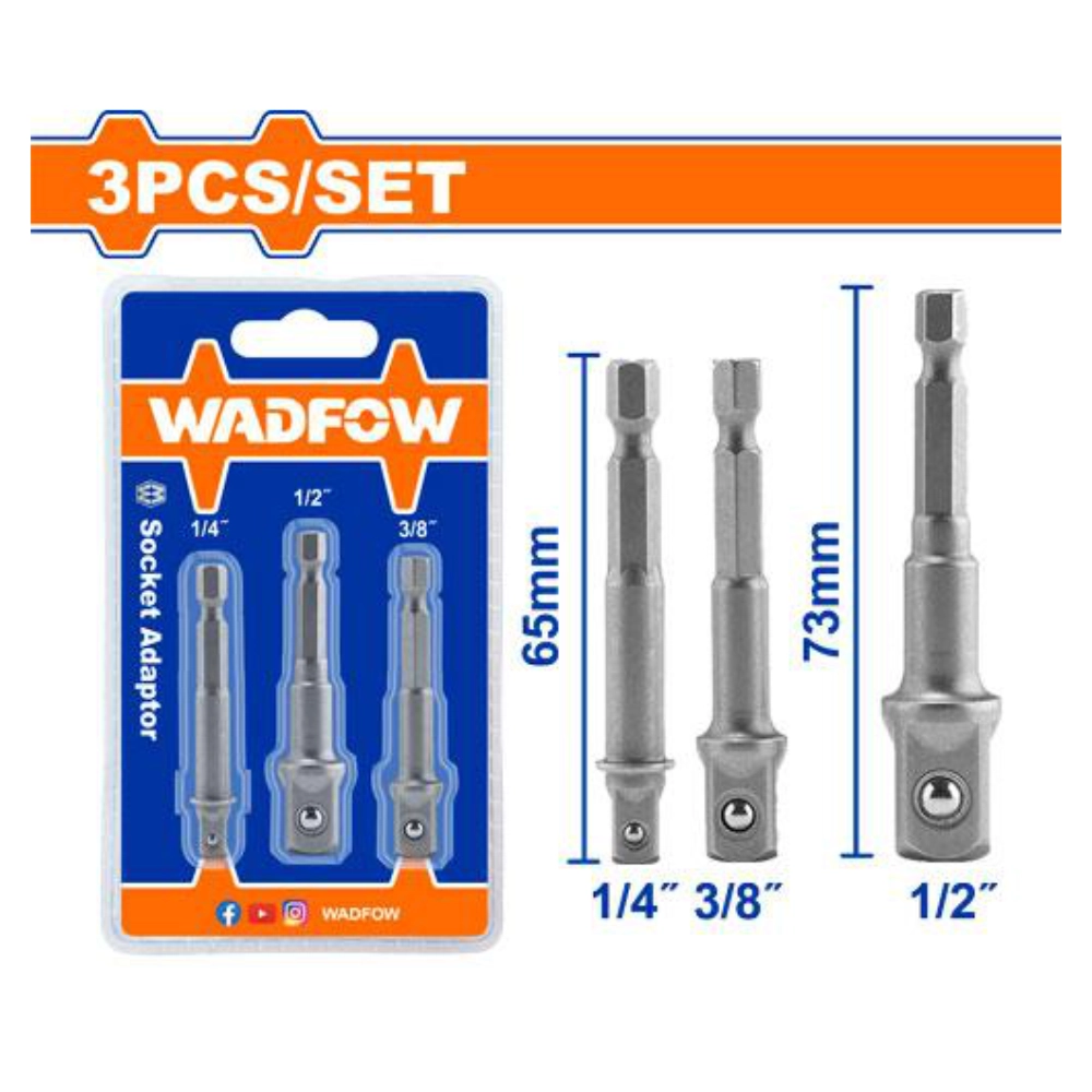 Wadfow - 3 Pcs Socket adaptor - WSV4K01